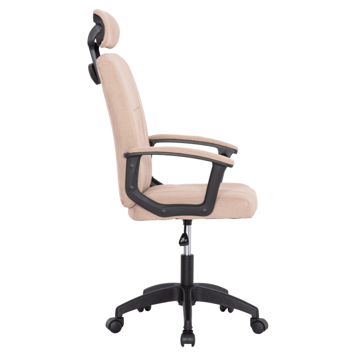 ΚΑΡΕΚΛΑ ΓΡΑΦΕΙΟΥ NIMBLE HM1199.13 ΜΠΕΖ ΥΦΑΣΜΑ-ΜΑΥΡΟΣ ΣΚΕΛΕΤΟΣ&ΒΑΣΗ 59x64x122Υεκ