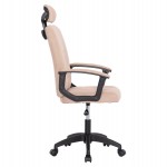 ΚΑΡΕΚΛΑ ΓΡΑΦΕΙΟΥ NIMBLE HM1199.13 ΜΠΕΖ ΥΦΑΣΜΑ-ΜΑΥΡΟΣ ΣΚΕΛΕΤΟΣ&ΒΑΣΗ 59x64x122Υεκ