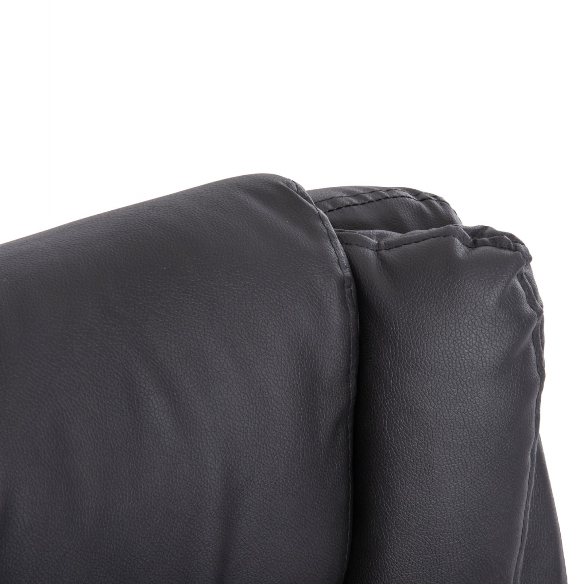 ΚΑΡΕΚΛΑ ΓΡΑΦΕΙΟΥ CANAN HM1201 ΜΑΥΡO PVC-ΒΑΣΗ ΧΡΩΜΙΟΥ 66x61x105Υεκ.