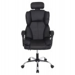 ΚΑΡΕΚΛΑ ΓΡΑΦΕΙΟΥ OCTAVIUS HM1202 ΜΑΥΡΟ PVC-ΜΕΤΑΛ.ΧΡΩΜΙΟ ΒΑΣΗ 63x73x129Υεκ