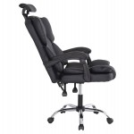 ΚΑΡΕΚΛΑ ΓΡΑΦΕΙΟΥ OCTAVIUS HM1202 ΜΑΥΡΟ PVC-ΜΕΤΑΛ.ΧΡΩΜΙΟ ΒΑΣΗ 63x73x129Υεκ