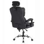 ΚΑΡΕΚΛΑ ΓΡΑΦΕΙΟΥ OCTAVIUS HM1202 ΜΑΥΡΟ PVC-ΜΕΤΑΛ.ΧΡΩΜΙΟ ΒΑΣΗ 63x73x129Υεκ