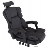 ΚΑΡΕΚΛΑ ΓΡΑΦΕΙΟΥ OCTAVIUS HM1202 ΜΑΥΡΟ PVC-ΜΕΤΑΛ.ΧΡΩΜΙΟ ΒΑΣΗ 63x73x129Υεκ