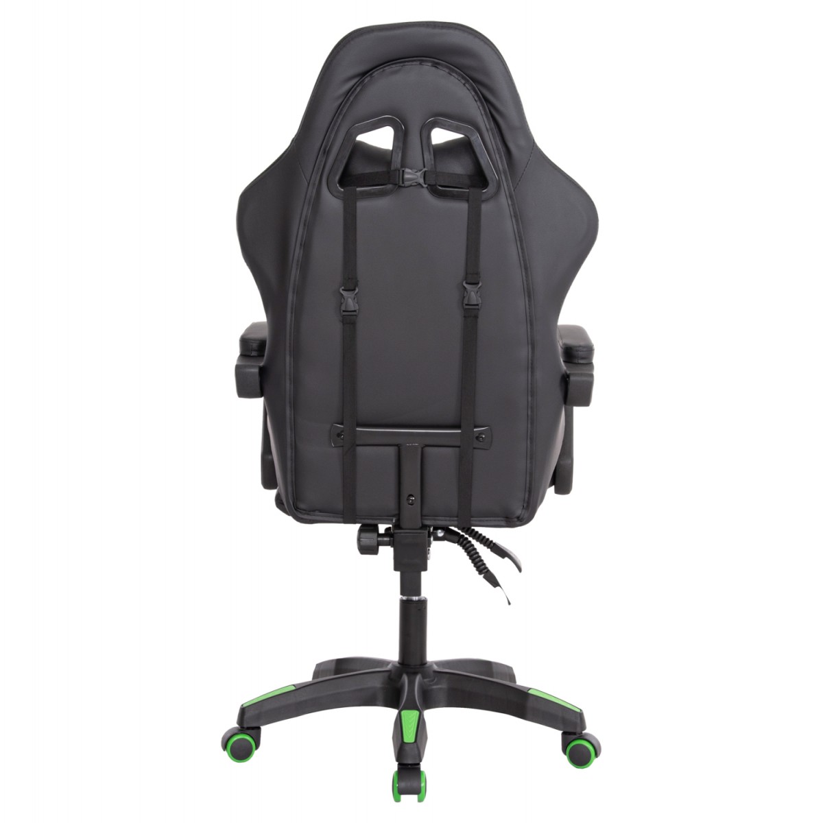 ΠΟΛΥΘΡΟΝΑ GAMING DARREN HM1203.03 ΜΑΥΡΟ-ΠΡΑΣΙΝΟ PVC 58.5x100x120Υεκ.