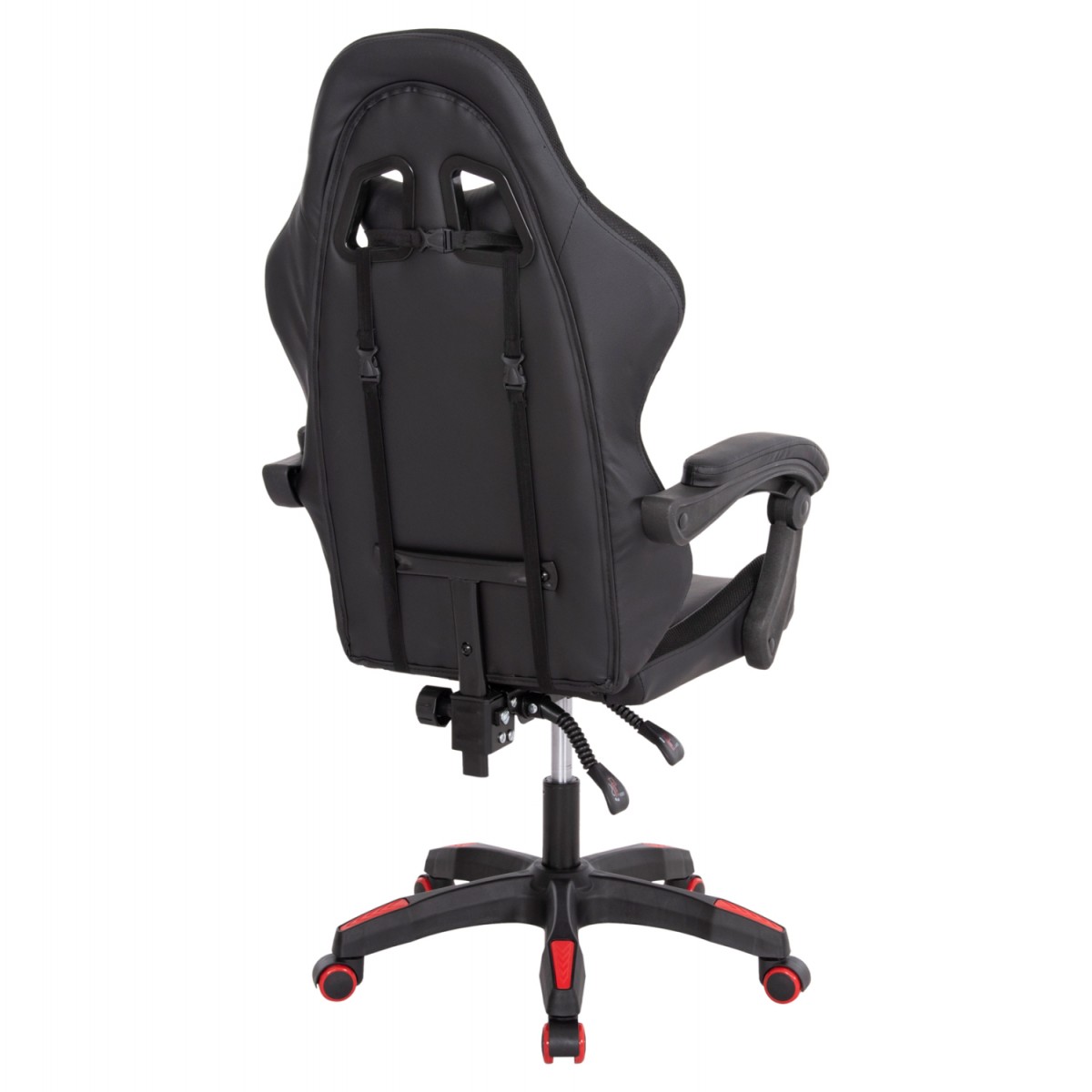 ΠΟΛΥΘΡΟΝΑ GAMING DARREN HM1203.01 ΜΑΥΡΟ-ΚΟΚΚΙΝΟ PVC 58.5x100x120Υεκ.