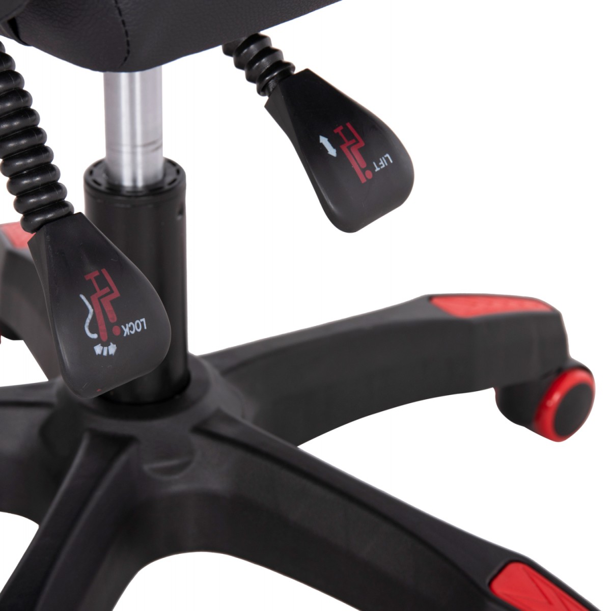 ΠΟΛΥΘΡΟΝΑ GAMING DARREN HM1203.01 ΜΑΥΡΟ-ΚΟΚΚΙΝΟ PVC 58.5x100x120Υεκ.