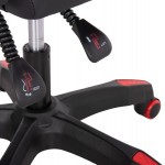 ΠΟΛΥΘΡΟΝΑ GAMING DARREN HM1203.01 ΜΑΥΡΟ-ΚΟΚΚΙΝΟ PVC 58.5x100x120Υεκ.