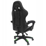 ΠΟΛΥΘΡΟΝΑ GAMING LOOT HM1204 ΜΑΥΡΟ-ΠΡΑΣΙΝΟ PVC 60x60x120Υεκ.