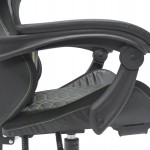 ΠΟΛΥΘΡΟΝΑ GAMING LOOT HM1204 ΜΑΥΡΟ-ΠΡΑΣΙΝΟ PVC 60x60x120Υεκ.