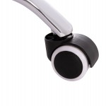 ΚΑΡΕΚΛΑ ΓΡΑΦΕΙΟΥ BRISTONE HM1058.37 ΠΟΔΙ ΧΡΩΜΙΟΥ-ΚΟΚΚΙΝΗ 59x53x80-90Υεκ.