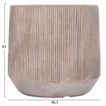 ΣΕΤ 3ΤΜΧ ΓΛΑΣΤΡΕΣ ΣΤΡΟΓΓΥΛΕΣ ΣΕΙΡΑ GARDENER HM4724 FIBERCLAY-ΧΡΩΜΑ CEMENT Φ55x55Υεκ