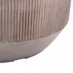 ΣΕΤ 3ΤΜΧ ΓΛΑΣΤΡΕΣ ΣΤΡΟΓΓΥΛΕΣ ΣΕΙΡΑ GARDENER HM4724 FIBERCLAY-ΧΡΩΜΑ CEMENT Φ55x55Υεκ