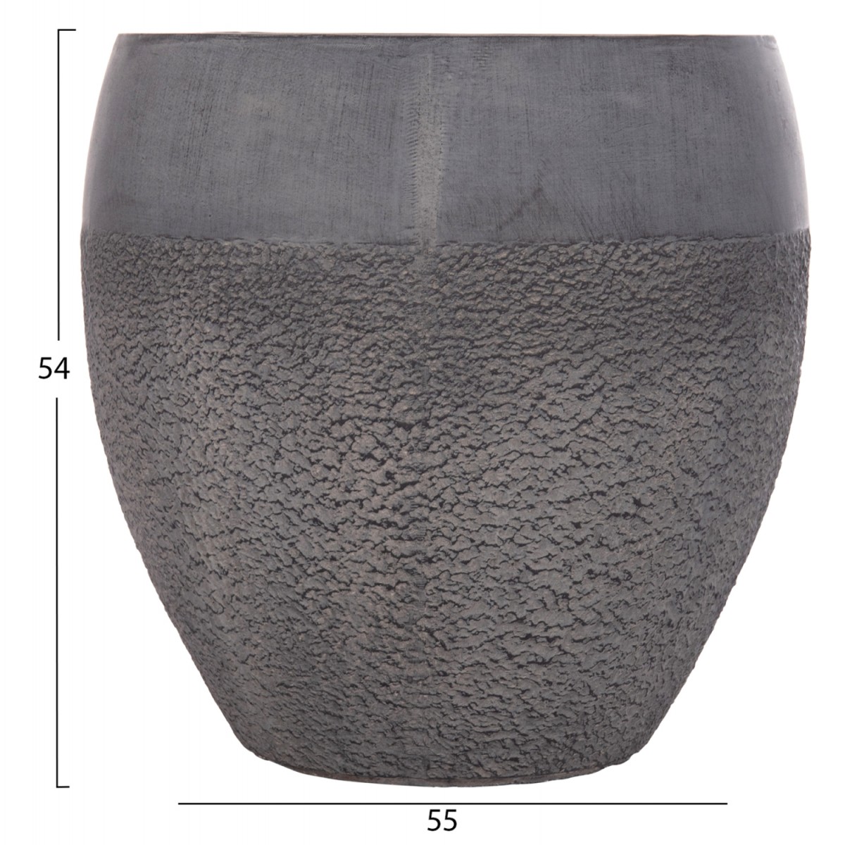 ΣΕΤ 3ΤΜΧ ΓΛΑΣΤΡΕΣ ΣΕΙΡΑ GARDENER HM4725 FIBERCLAY-ΣΕ ΣΚΟΥΡΟ CEMENT ΧΡΩΜΑ Φ55x54Υεκ