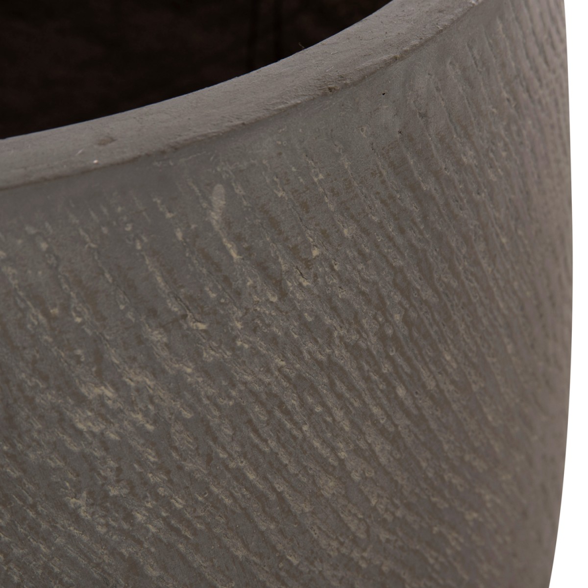 ΣΕΤ 4ΤΜΧ ΓΛΑΣΤΡΕΣ ΣΤΡΟΓΓΥΛΕΣ GARDENER HM4726 FIBERCLAY ΓΚΡΙΖΟΠΡΑΣΙΝΟ Φ52x55Υεκ