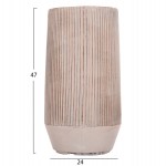 ΣΕΤ 2ΤΜΧ ΓΛΑΣΤΡΕΣ ΚΥΛΙΝΔΡΟΙ ΣΕΙΡΑ GARDENER HM4727 FIBERCLAY-ΧΡΩΜΑ CEMENT Φ35x64Υεκ