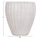 ΣΕΤ 3ΤΜΧ ΓΛΑΣΤΡΕΣ ΣΤΡΟΓΓΥΛΕΣ ΣΕΙΡΑ GARDENER HM4728 FIBERCLAY-ΧΡΩΜΑ CEMENT Φ48x56Υεκ