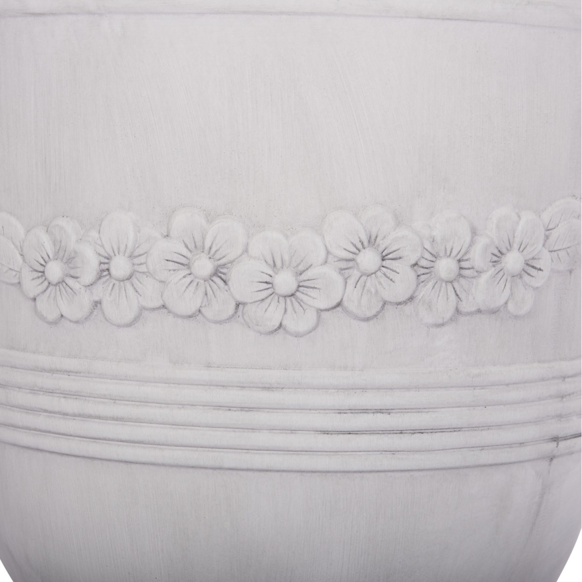 ΣΕΤ 3ΤΜΧ ΓΛΑΣΤΡΕΣ ΜΕ ΑΝΑΓΛΥΦΟ GARDENER HM4729 FIBERCLAY-ΣΕ ΥΠΟΛΕΥΚΟ Φ58x72.5Υεκ