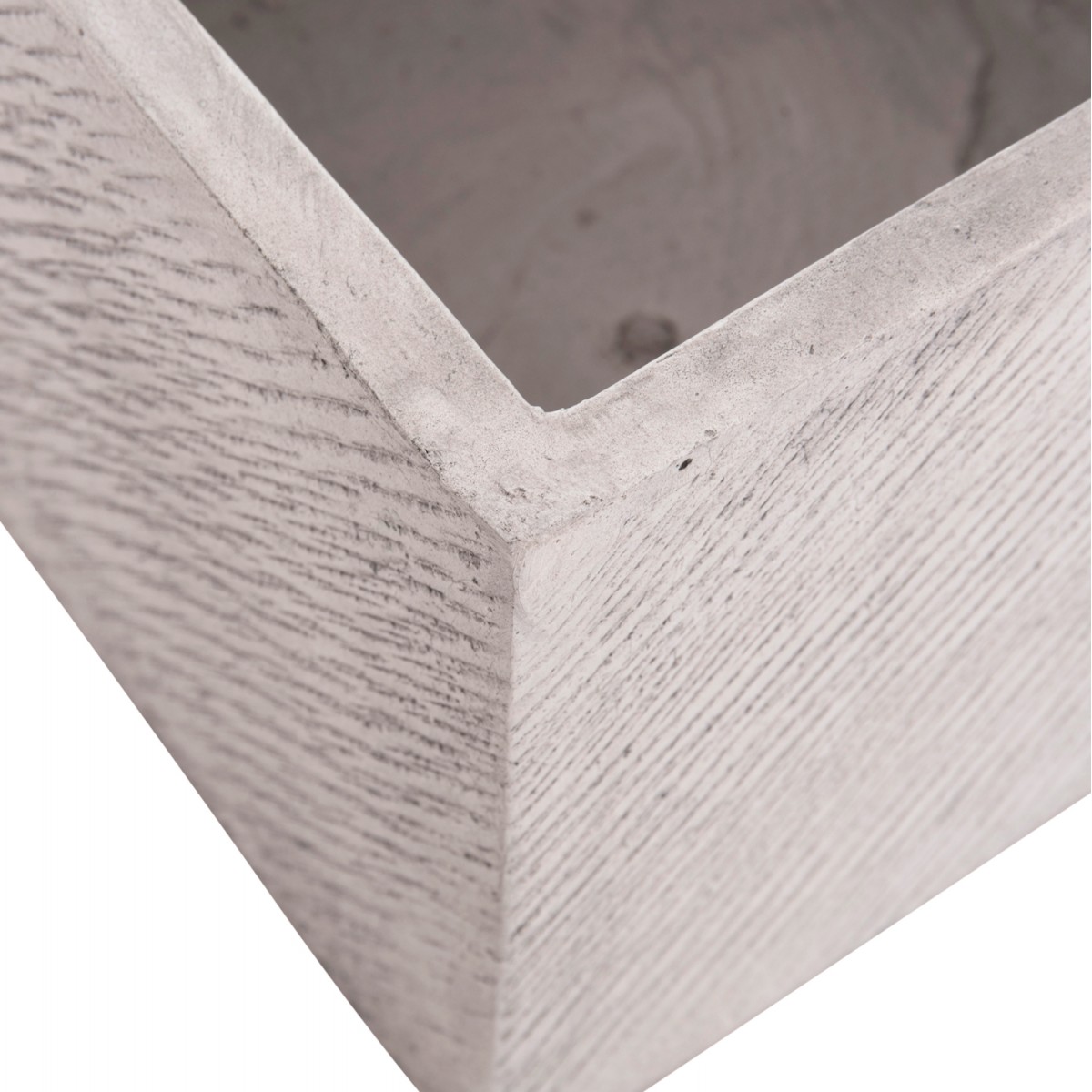 ΣΕΤ 4ΤΜΧ ΓΛΑΣΤΡΕΣ ΤΕΤΡΑΓΩΝΕΣ GARDENER HM4730 FIBERCLAY ΓΚΡΙ CEMENT 37x37x32Υεκ.