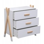 ΣΥΡΤΑΡΙΕΡΑ ΠΑΙΔΙΚH PASCHAL HM2493.03 ΜΕΛΑΜΙΝΗ-ΞΥΛΟ ΠΕΥΚΟΥ 76x40x80.5Υεκ