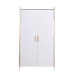 ΝΤΟΥΛΑΠΑ ΠΑΙΔΙΚH PASCHAL HM2494.03 ΛΕΥΚΗ ΜΕΛΑΜΙΝΗ-ΠΟΔΙΑ ΞΥΛΟ ΠΕΥΚΟΥ 96x44x170Υεκ.