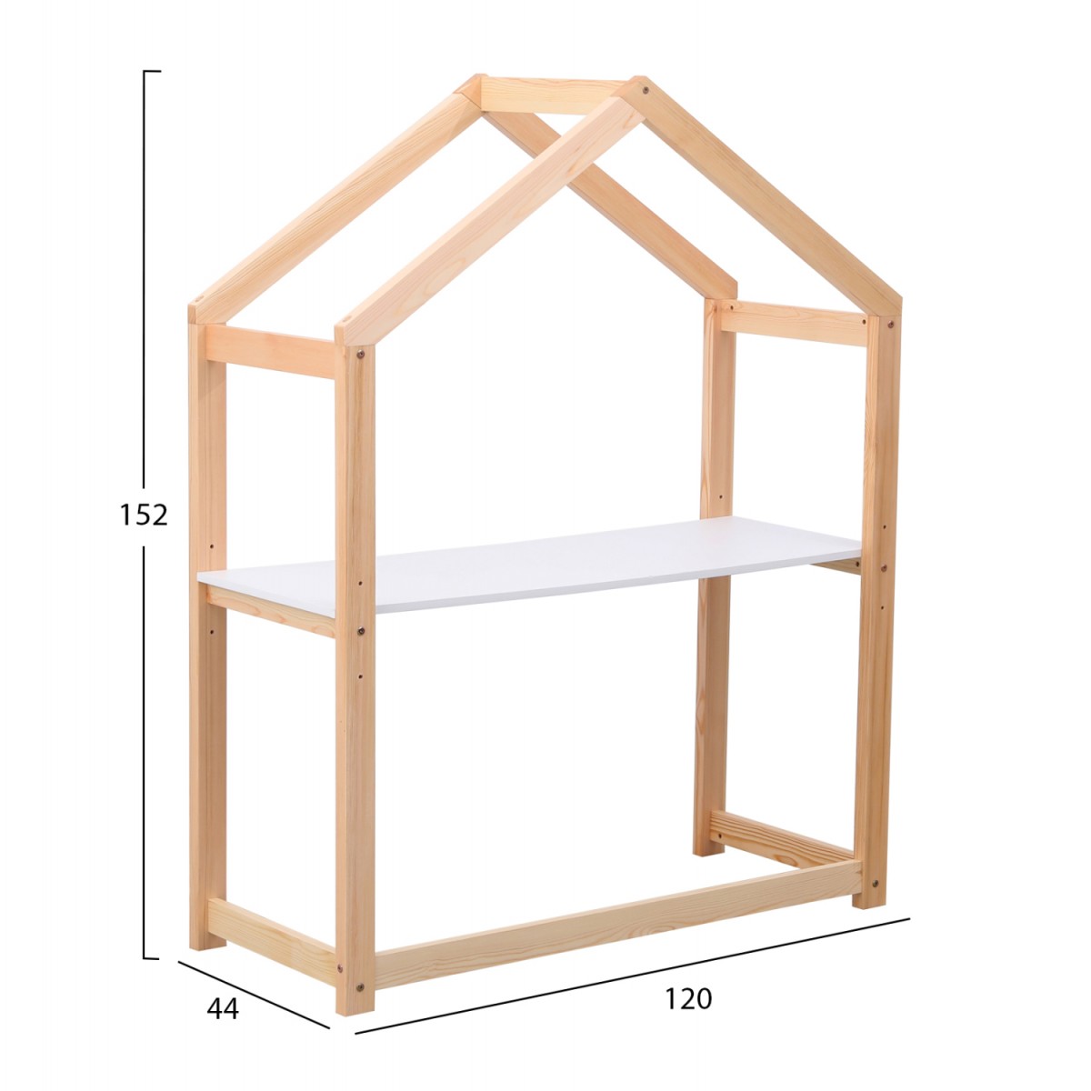 ΓΡΑΦΕΙΟ ΠΑΙΔΙΚΟ PEPE HM2498.03 ΞΥΛΟ ΠΕΥΚΟΥ ΣΕ ΦΥΣΙΚΟ-ΜΕΛΑΜΙΝΗ 120x44x152Υεκ