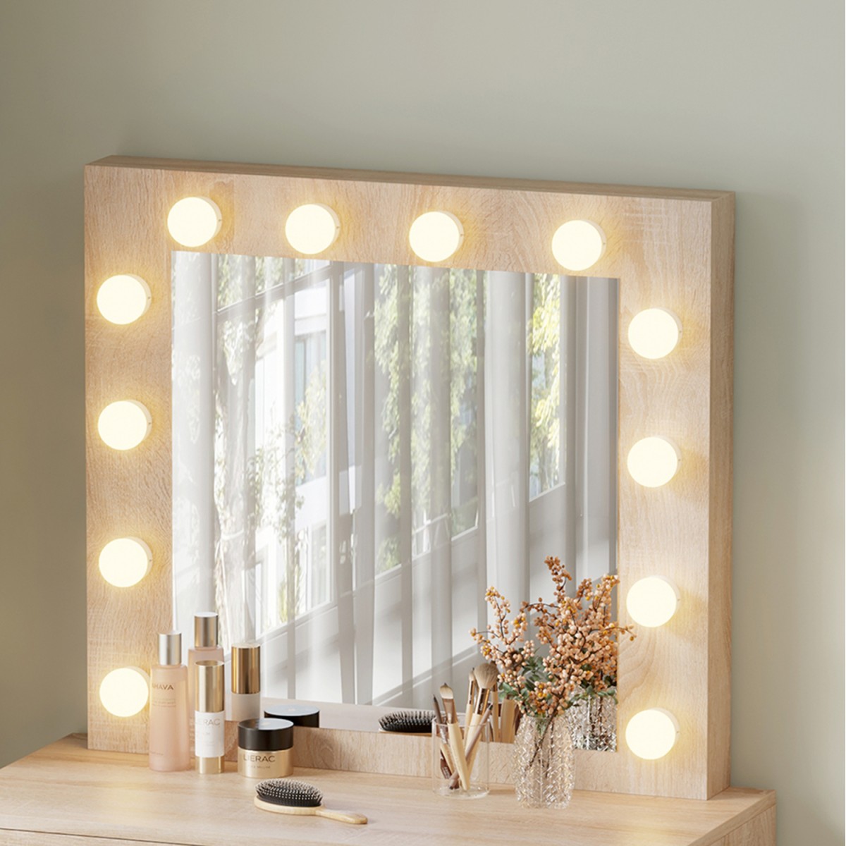 ΤΟΥΑΛΕΤΑ ΜΕ ΦΩΤΙΣΜΟ LED & ΣΥΡΤΑΡΙΑ BEYON HM2500.01 ΜΕΛΑΜΙΝΗ ΣΕ SONAMA 112.5x40.5x140Υεκ.