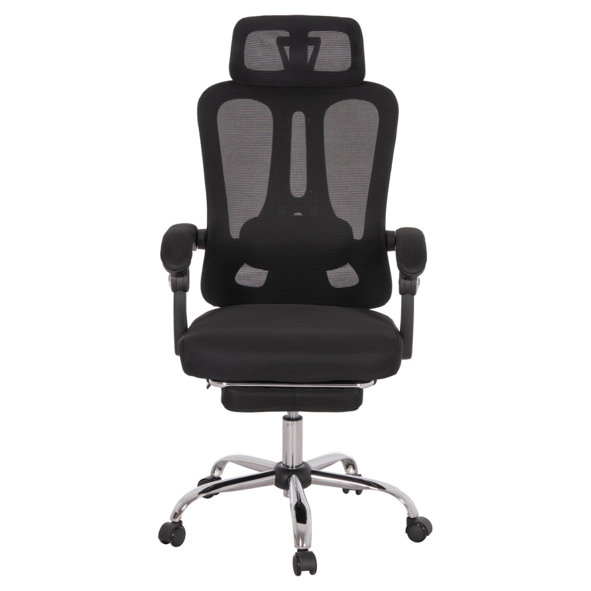 ΚΑΡΕΚΛΑ ΓΡΑΦΕΙΟΥ BARNET HM18258.01 ΜΑΥΡΟ MESH-ΜΑΥΡΟΣ ΣΚΕΛΕΤΟΣ NYLON 61x62x123Υ