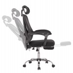 ΚΑΡΕΚΛΑ ΓΡΑΦΕΙΟΥ BARNET HM18258.01 ΜΑΥΡΟ MESH-ΜΑΥΡΟΣ ΣΚΕΛΕΤΟΣ NYLON 61x62x123Υ