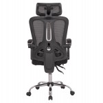 ΚΑΡΕΚΛΑ ΓΡΑΦΕΙΟΥ BARNET HM18258.01 ΜΑΥΡΟ MESH-ΜΑΥΡΟΣ ΣΚΕΛΕΤΟΣ NYLON 61x62x123Υ