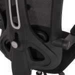 ΚΑΡΕΚΛΑ ΓΡΑΦΕΙΟΥ BARNET HM18258.01 ΜΑΥΡΟ MESH-ΜΑΥΡΟΣ ΣΚΕΛΕΤΟΣ NYLON 61x62x123Υ