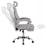 ΚΑΡΕΚΛΑ ΓΡΑΦΕΙΟΥ BARNET HM18258.02 ΓΚΡΙ MESH-ΓΚΡΙ ΣΚΕΛΕΤΟΣ NYLON 61x62x123Υ