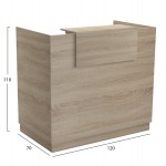ΓΡΑΦΕΙΟ ΥΠΟΔΟΧΗΣ (RECEPTION) BARRY HM2152.01 ΜΕΛΑΜΙΝΗ ΣΕ SONAMA 120x70x110Υεκ.