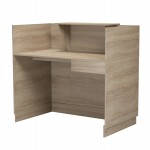 ΓΡΑΦΕΙΟ ΥΠΟΔΟΧΗΣ (RECEPTION) BARRY HM2152.01 ΜΕΛΑΜΙΝΗ ΣΕ SONAMA 120x70x110Υεκ.