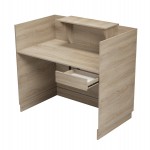 ΓΡΑΦΕΙΟ ΥΠΟΔΟΧΗΣ (RECEPTION) BARRY HM2152.01 ΜΕΛΑΜΙΝΗ ΣΕ SONAMA 120x70x110Υεκ.
