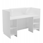 ΓΡΑΦΕΙΟ ΥΠΟΔΟΧΗΣ (RECEPTION) BARRY HM2153.02 ΜΕΛΑΜΙΝΗ ΣΕ ΛΕΥΚΟ 160x70x110Υεκ.