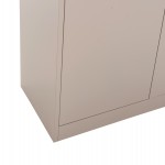 ΝΤΟΥΛΑΠΑ ΜΕΤΑΛΛΙΚΗ DURON HM5959.01 ΔΙΦΥΛΛΗ ΜΕ 5 ΑΠΟΘ. ΧΩΡΟΥΣ ΓΚΡΙ 90Χ40Χ180Yεκ