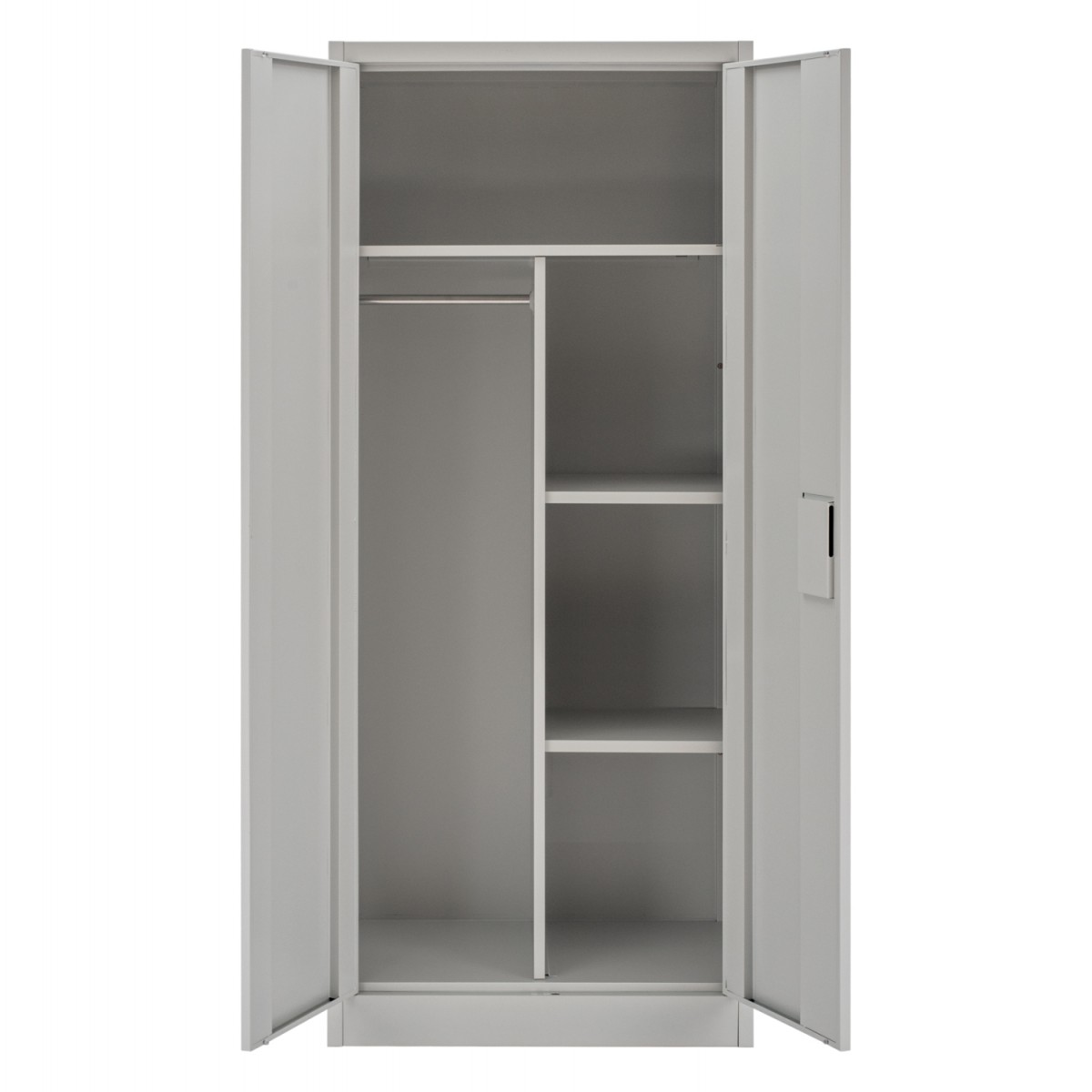 ΝΤΟΥΛΑΠΑ ΜΕΤΑΛΛΙΚΗ HM5961.01 ΜΕ ΧΩΡΙΣΜΑ ΔΙΦΥΛΛΗ ΑΝΟΙΧΤΟ ΓΚΡΙ 90Χ40Χ180Yεκ.