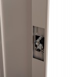 ΝΤΟΥΛΑΠΑ ΜΕΤΑΛΛΙΚΗ CLOD HM5961.11 2ΦΥΛΛΗ ΜΕ ΧΩΡΙΣΜΑ ΑΝΟΙΧΤΟ ΓΚΡΙ 90Χ40Χ180Yεκ.