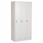 ΜΕΤΑΛΛΙΚΟΣ ΤΡΙΠΛΟΣ ΦΟΡΙΑΜΟΣ ΜΕ ΚΛΕΙΔΑΡΙΕΣ ALTONA HM5634.11 ΓΚΡΙ 90x45x185Υεκ.