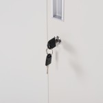 ΜΕΤΑΛΛΙΚΟΣ ΤΡΙΠΛΟΣ ΦΟΡΙΑΜΟΣ ΜΕ ΚΛΕΙΔΑΡΙΕΣ ALTONA HM5634.11 ΓΚΡΙ 90x45x185Υεκ.