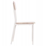 ΚΑΡΕΚΛΑ ΤΡΑΠΕΖΑΡΙΑΣ PAGET HM8373.02 SONAMA--ΛΕΥΚΑ ΜΕΤΑΛΛΙΚΑ ΠΟΔΙΑ 40x49x87,5Υεκ.