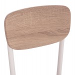 ΚΑΡΕΚΛΑ ΤΡΑΠΕΖΑΡΙΑΣ PAGET HM8373.02 SONAMA--ΛΕΥΚΑ ΜΕΤΑΛΛΙΚΑ ΠΟΔΙΑ 40x49x87,5Υεκ.