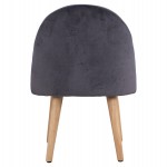 ΣΚΑΜΠΟ ΜΕ ΠΛΑΤΗ YASMINE ΓΚΡΙ ΒΕΛΟΥΔΟ HM8395.01  47x43x63,5Υ εκ.εκ.