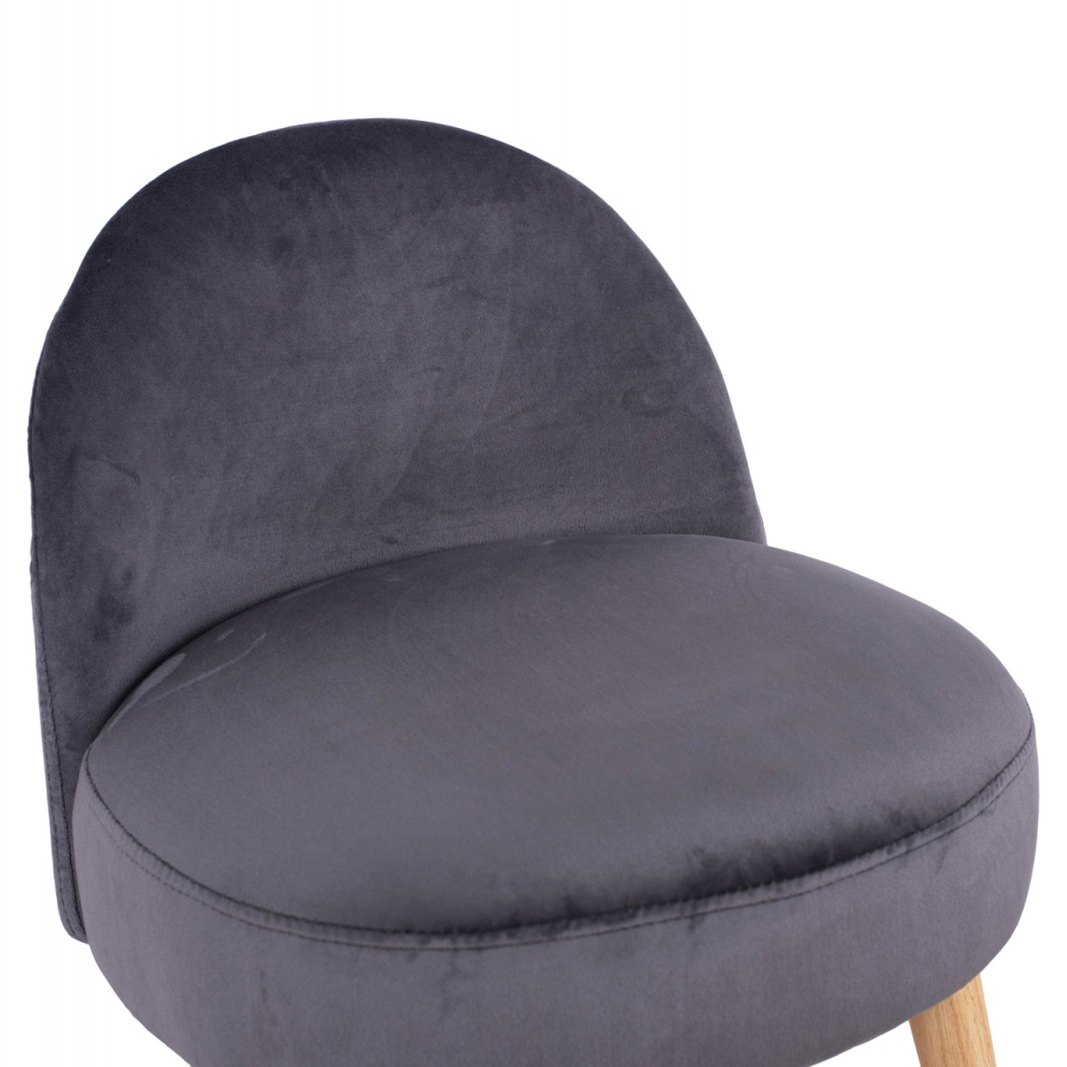 ΣΚΑΜΠΟ ΜΕ ΠΛΑΤΗ YASMINE ΓΚΡΙ ΒΕΛΟΥΔΟ HM8395.01  47x43x63,5Υ εκ.εκ.