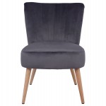 ΚΑΡΕΚΛΑ CARISSA ΒΕΛΟΥΔΟ ΓΚΡΙ HM8404.01 59Χ69Χ81Υ ΕΚ