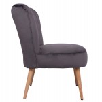 ΚΑΡΕΚΛΑ CARISSA ΒΕΛΟΥΔΟ ΓΚΡΙ HM8404.01 59Χ69Χ81Υ ΕΚ