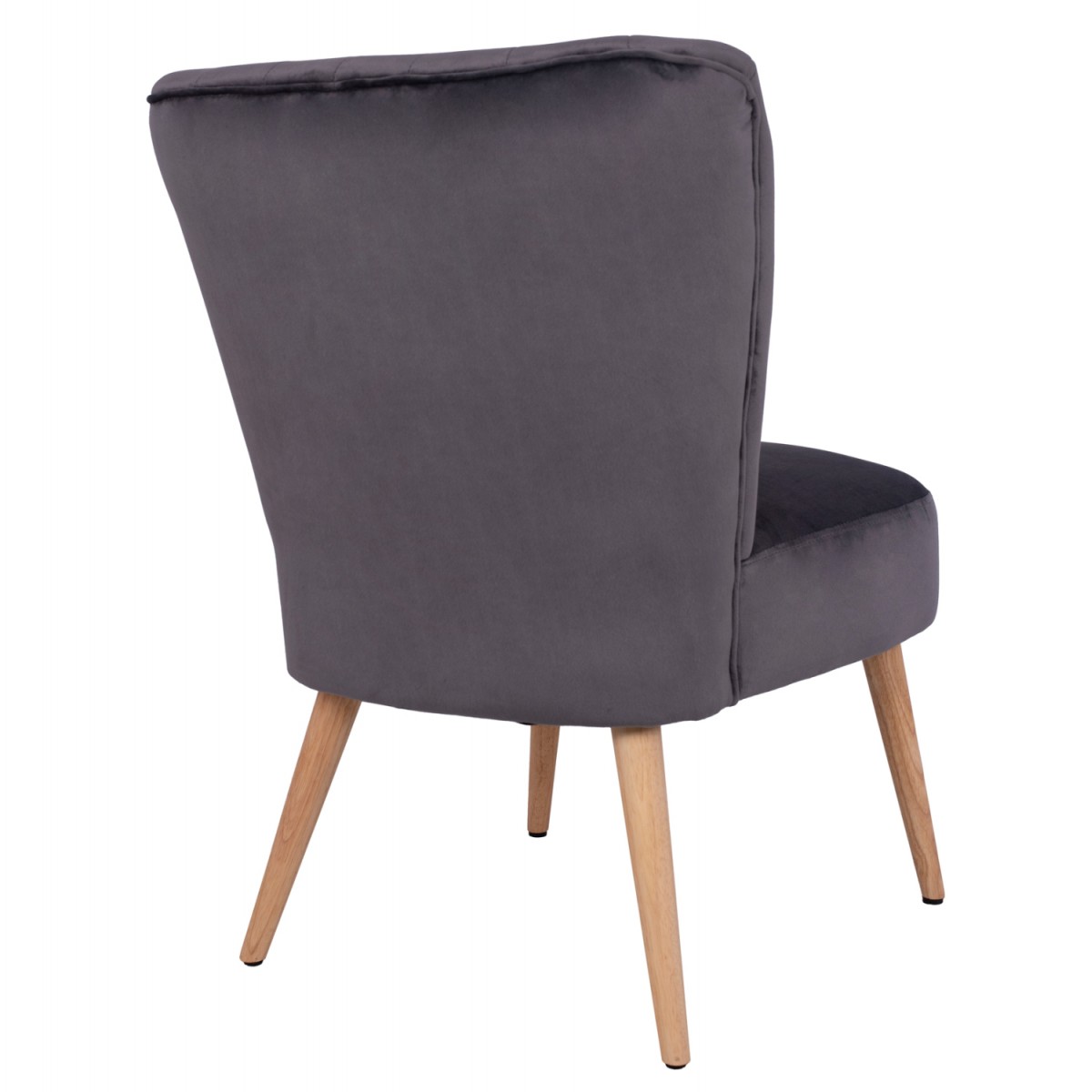 ΚΑΡΕΚΛΑ CARISSA ΒΕΛΟΥΔΟ ΓΚΡΙ HM8404.01 59Χ69Χ81Υ ΕΚ