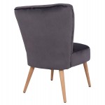 ΚΑΡΕΚΛΑ CARISSA ΒΕΛΟΥΔΟ ΓΚΡΙ HM8404.01 59Χ69Χ81Υ ΕΚ