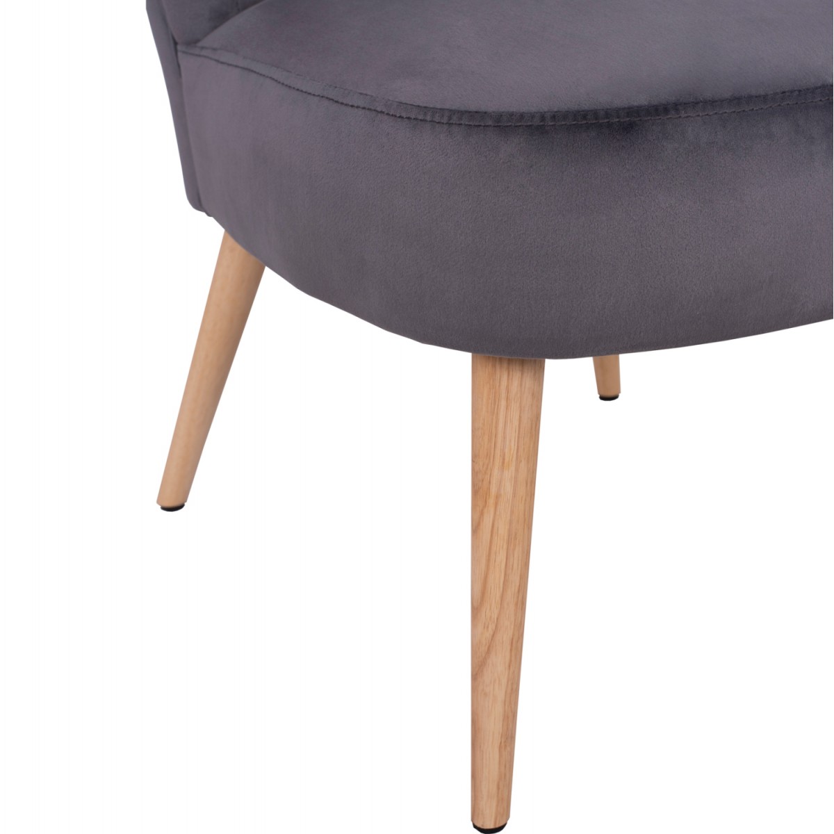 ΚΑΡΕΚΛΑ CARISSA ΒΕΛΟΥΔΟ ΓΚΡΙ HM8404.01 59Χ69Χ81Υ ΕΚ