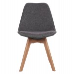 ΚΑΡΕΚΛΑ VEGAS ΜΕ ΞΥΛΙΝΑ ΠΟΔΙΑ ΚΑΙ ΜΕ ΥΦΑΣΜΑ ΓΚΡΙ HM0033.50 48Χ55Χ82 ΕΚ